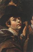 JORDAENS, Jacob Self-portrait among Parents, Brothers and Sisters (detail) sg oil painting artist